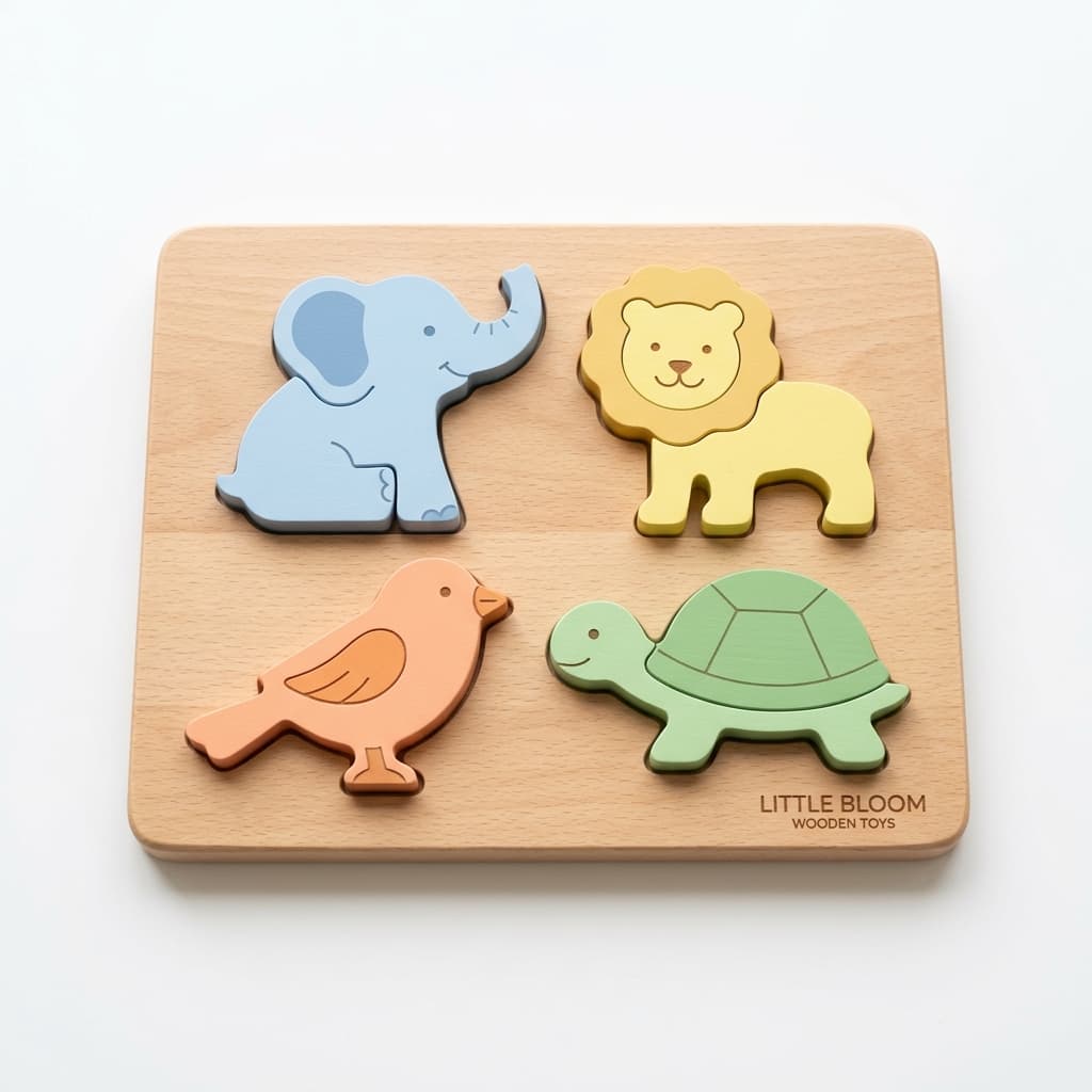 Animal Jigsaw & Tangram Puzzle Tray