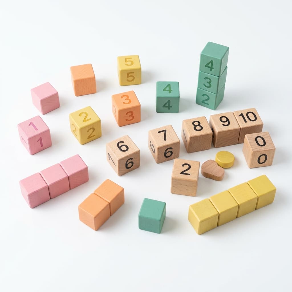 Montessori Number Cubes & Counting Blocks